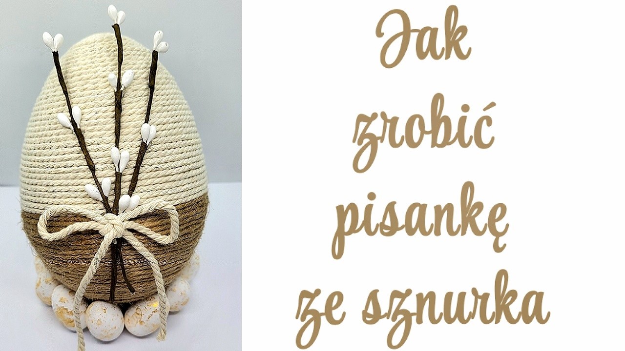 ŁATWA PISANKA ZE SZNURKA MAKRAMOWEGO, easter, easteregg, egg, wielkanoc, tutorial, pisanki, jajo