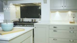 Gold Carrara Quartz Kitchen Worktops & Countertops from Mayfair Worktops