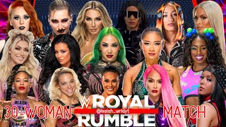 WWE 2K22 ROYAL RUMBLE MATCH CARD