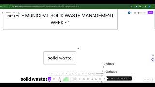 Week 1-QUIZ (Municipal Solid Waste Management)