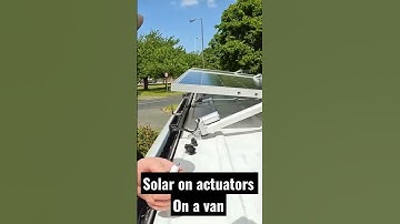 This vans solar panels is on powered actuators