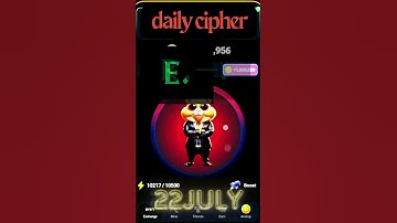 22 July 😮 hamster kombat daily cypher today | Hamster kombat 1 million 22 july Cypher Easy Unlocked