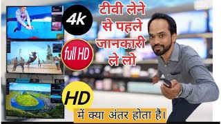 What is the difference between 4K Smart TV and Full HD Smart TV?/HD TV  और 4k TV में क्या फर्क है