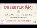 Bac cours croissance conomique  les facteurs de production