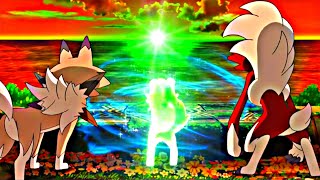 Ash's Rockruff Evolves into Lycanroc Dusk Form | Pokémon the Series: Sun \& Moon | shiny Lycanroc