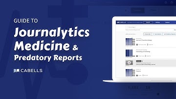 Guide to Journalytics Medicine & Predatory Reports | Find High Quality Publishing Outlets