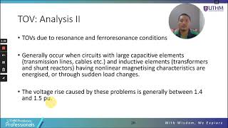 Temporary overvoltages and VFFO