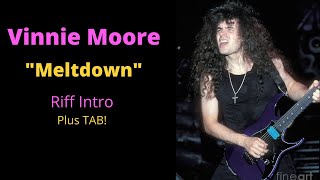 Vinnie Moore Meltdown Riff Intro Lesson