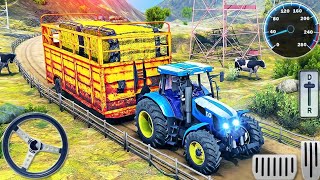 Real  Tractor Pulling Simulator - Farming Heavy Transporter Driving - Android GamePlay screenshot 4