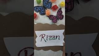 Riaan Naam Kaise Likhe 🎨|#comment#shorts#ytshorts#ytviral#drawing#nameart#nameartvideos
