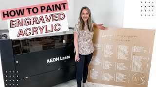 How To Paint Engraved Acrylic