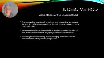 The DESC method for dealing with difficult conversations from The Management School