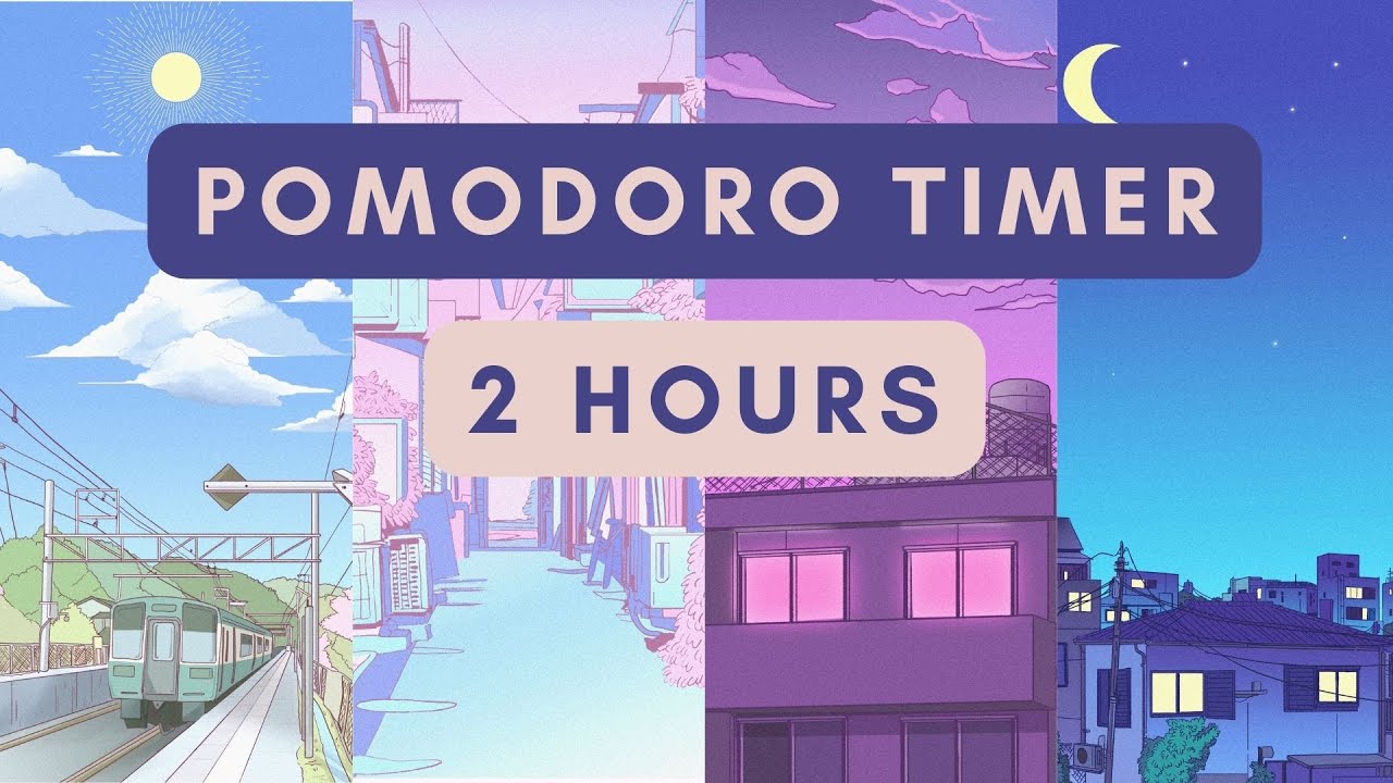 2 Hour Focus Pomodoro Timer 🎮 20/3 No Music - YouTube