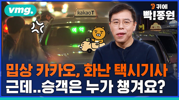 "카카오, 우버, 타다 OUT!" 그러면 승객은 뭘 타나요? / 귀에 빡!종원  / 비디오머그