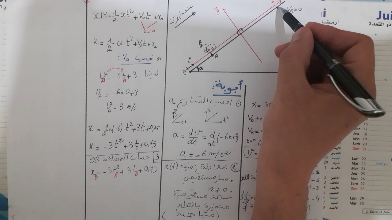 تمرين 1 قوانين نيوتن