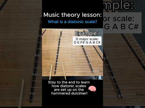 🤔What is a diatonic scale? #hammereddulcimer