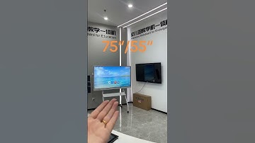 55’‘ black vs 75’‘ white — which smart board would you choose?” #SmartBoard  #interactiveflatpanel