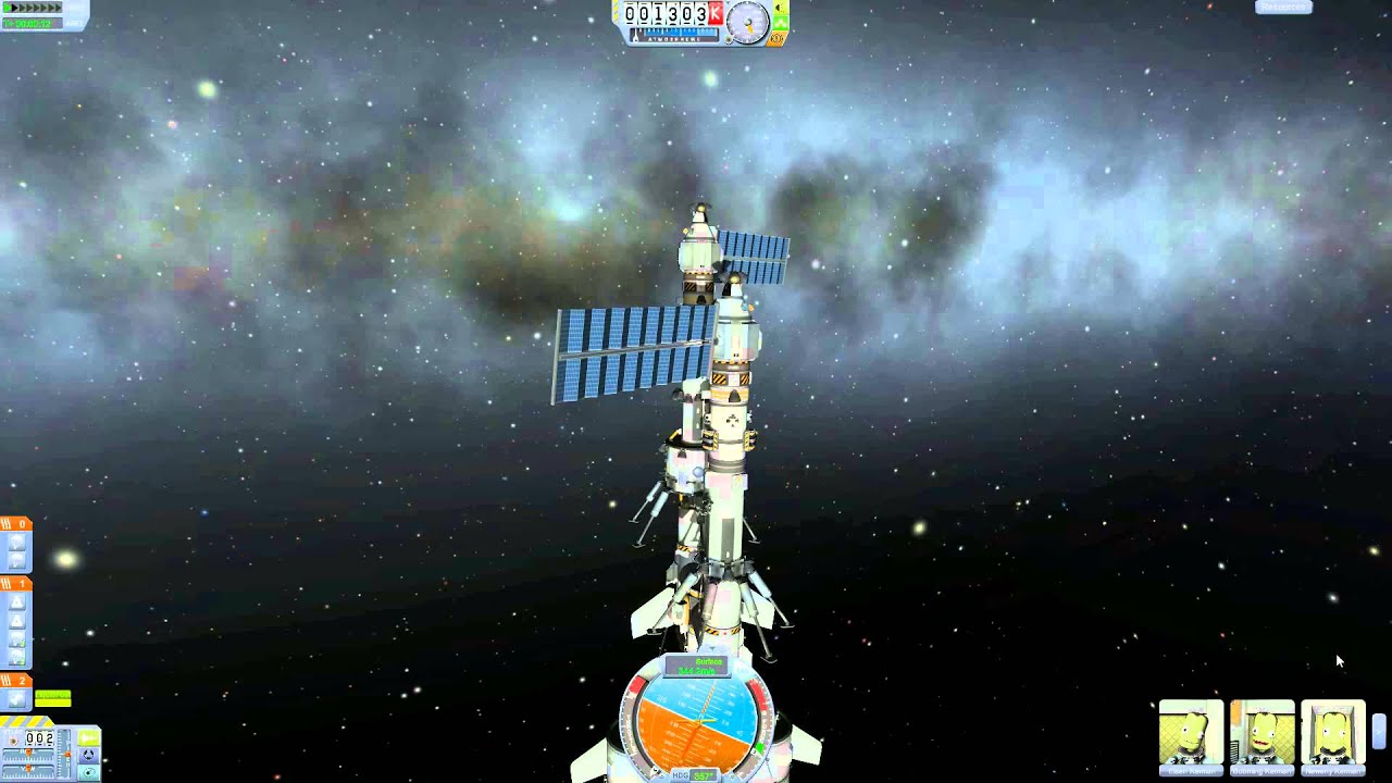 Kerbal Space Program - Quick Mun Landing (Testing Ghetto Space Ship NVIDIA SHADOWPLAY)