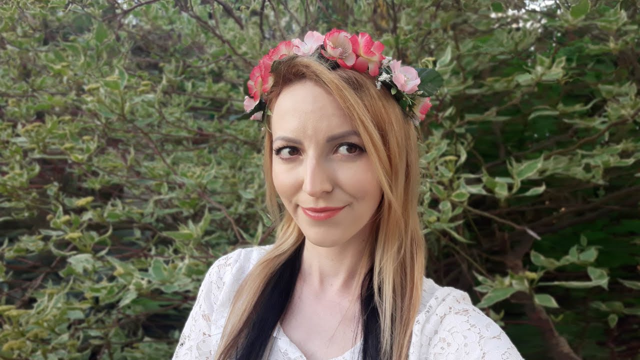 Tutorial wianek na głowę opaska ze sztucznych kwiatów 🌿🌸