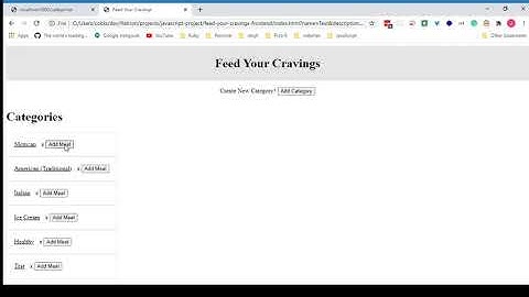 JavaScript | Rails API - Project Week