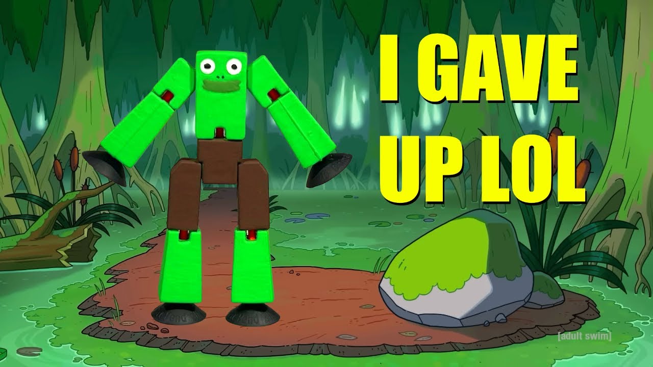 Мастер-класс по покраске Stikbot от мистера Лягушки из Smiling Friends!