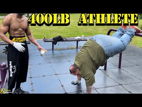 420lb Calisthenic Athlete Shocks Everyone In The Park With His Fitness Level  RipRight 