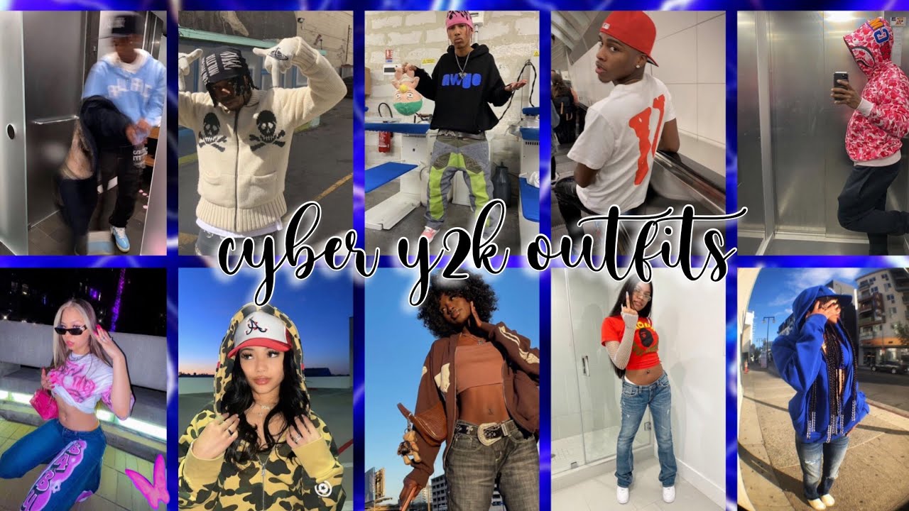 cyber y2k outfits ideas(boys and girls) 