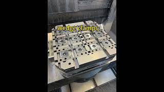 The WARWICK wedge clamp system . #wedgeclamp #workholding #5axismachining #palletfixture #warwick
