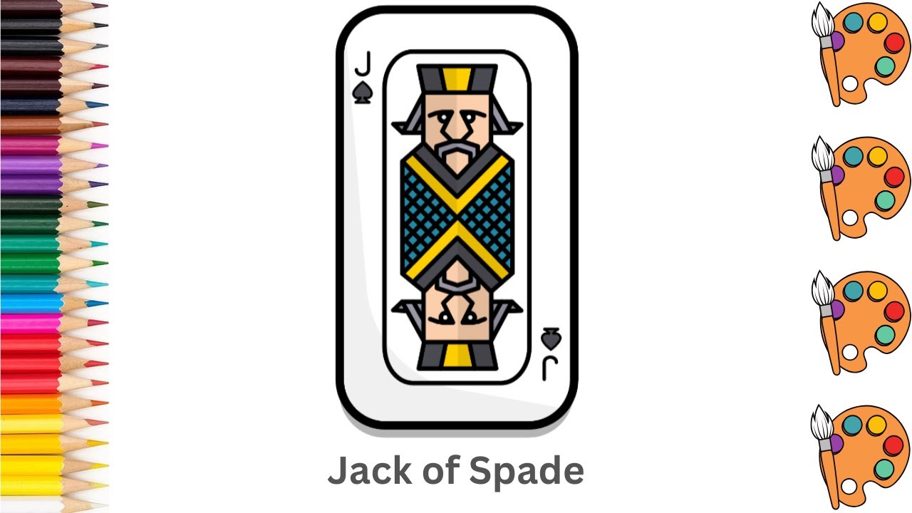 Jack of Spade - Sketch Art and Paint | Step by step tutorial | Pencil to Palette