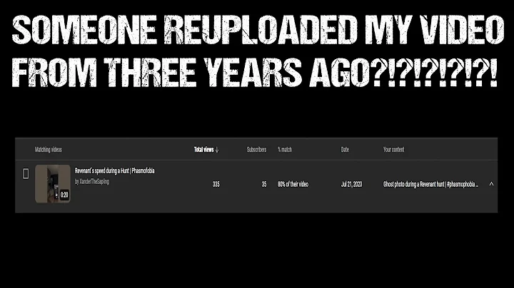 Someone has reuploaded this short of mine until I discovered it. (Public Channel Announcement)