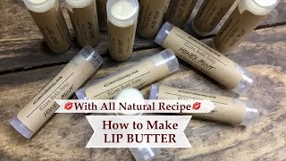 How to Make LIP BUTTER w/ Simple All Natural Recipe  Easy DIY Lip Balm | Ellen Ruth Soap