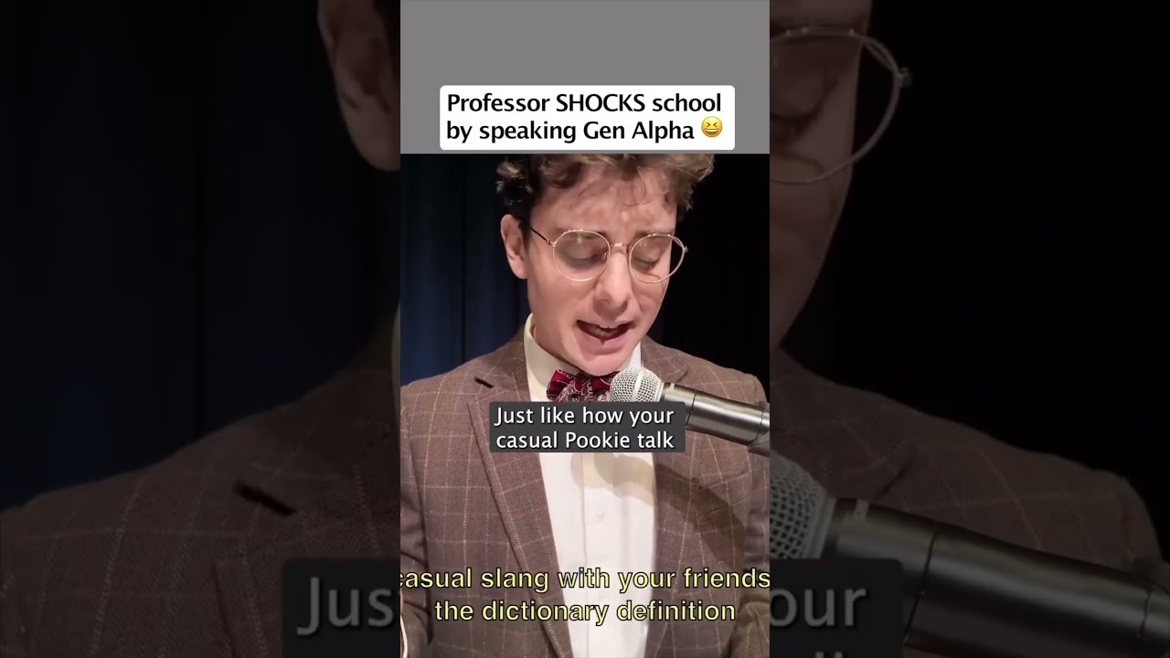 Professor Shocks Students Speaking Gen Alpha Slang