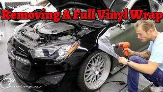 How To Remove A Full Car Vinyl Wrap  By @ckwraps