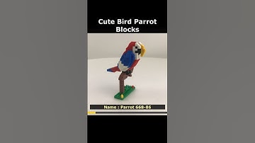 Parrot 668-86 Mini Blocks Preview #lego #brick #miniblock #nanoblock