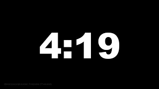 Famous 4 minutes 19 seconds [259 secs] clock timer countdown || Alarm Focus Net Worth