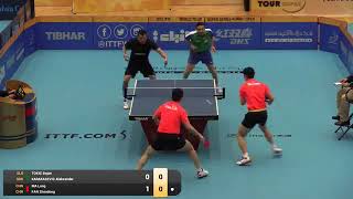 [20160317] MA Long/FAN Zhendong vs TOKIC B. / K. A. | MD-R16 | Kuwait Open 2016 | Full Match