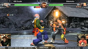 EVO2K12 - VF5FS Finals WF - RZR Fuudo VS Shironuko