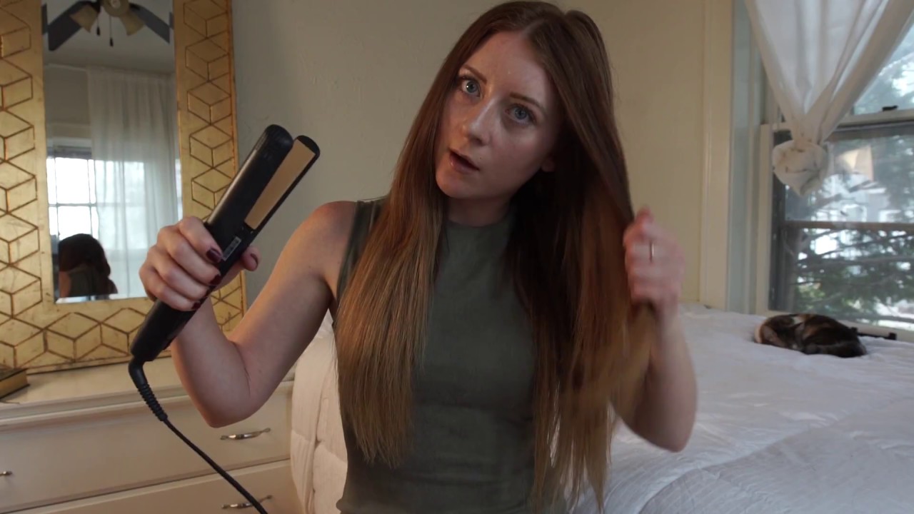 STRAIGHTENING MY HAIR EXTENSIONS