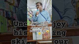 Funny experience of our customer at karaoke mic😱😂😂 #shorts #shortsfeed