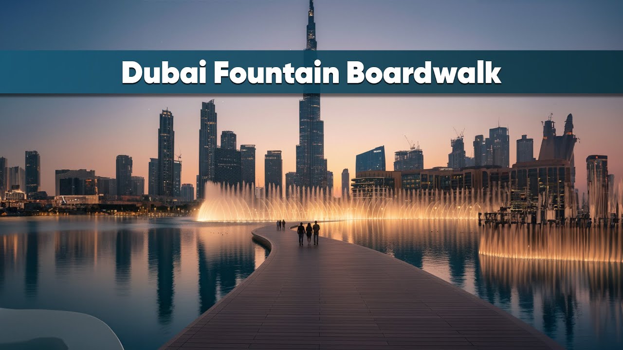 Dubai Fountain Boardwalk, A Mesmerizing Experience by the Burj Khalifa!