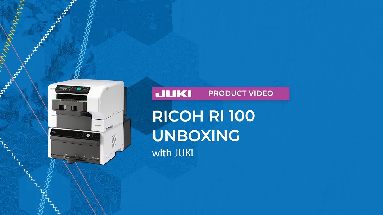 Unboxing the RICOH Ri 100 with JUKI!