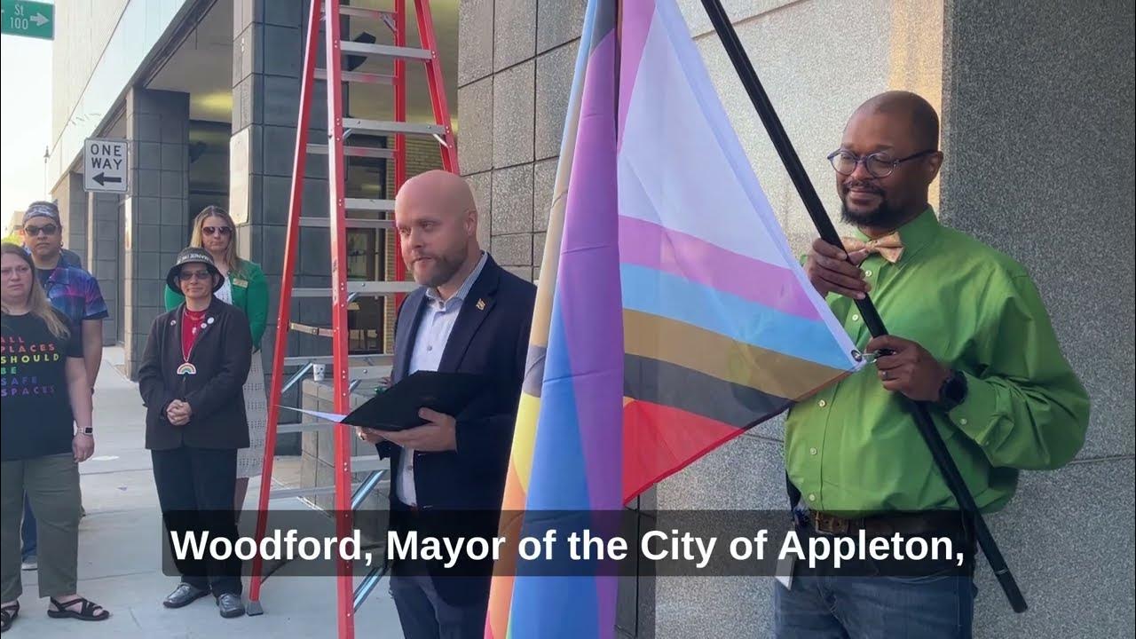 City of Appleton Raising the Pride Flag 2023 YouTube