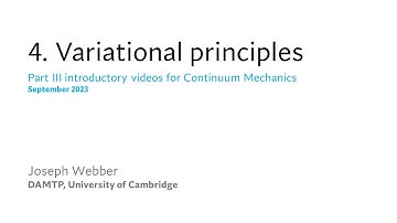 4.  Variational principles