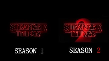 Stranger Things Seasons 1 & 2 Intro Side-By-Side Comparison