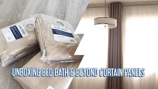 UNBOXING BED BATH & BEYOND CURTAINS | SILENT VLOG - A Day in a life ( A New Season)