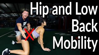 Frog Catcow For Low Back And Hip Mobility