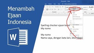 Cara Koreksi Otomatis Ejaan Bahasa Indonesia di MS Word screenshot 4