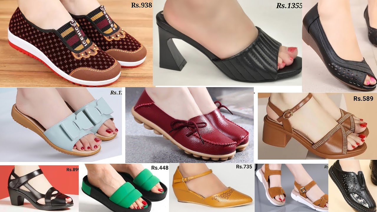 COMFORTABLE STYLISH FOOTWEAR FOR LADIES | SANDALS SHOES SLIPPERS - YouTube