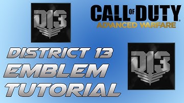 The Hunger Games District 13 Emblem Tutorial - COD Advanced Warfare Emblem Tutorial