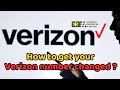 The actual steps to get your Verizon change number